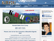 Tablet Screenshot of horncamp.org